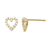 Guldörhängen Sparkling Heart 18K