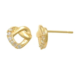 Guldörhängen Sparkling Heart 18K