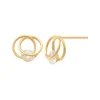 Guldörhängen Sparkling Love Rings 18K
