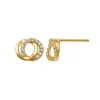 Guldörhängen Sparkling Love Rings 18K