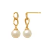 Guldörhängen Sparkling Pearls 18K