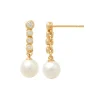 Guldörhängen Sparkling Pearl 18K