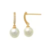 Guldörhängen Sparkling Pearls 18K
