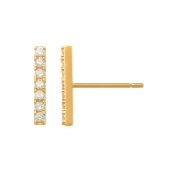 Guldörhängen Sparkling Row 18K