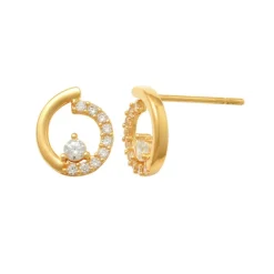 Guldörhängen Sparkling Shape 18K