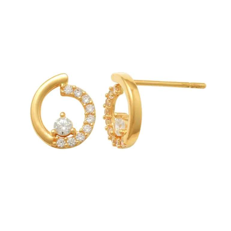 Guldörhängen Sparkling Shape 18K