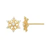 Guldörhängen Sparkling Snowflake 18K