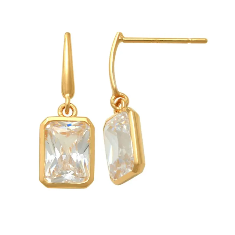 Guldörhängen Sparkling Square 18K