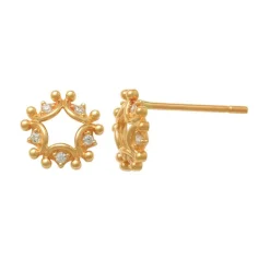 Guldörhängen Sparkling Star 18K