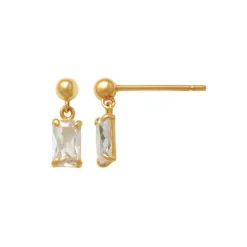 Guldörhängen Sparkling Stone 18K