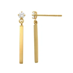 Guldörhängen Sparkling Stone 18K
