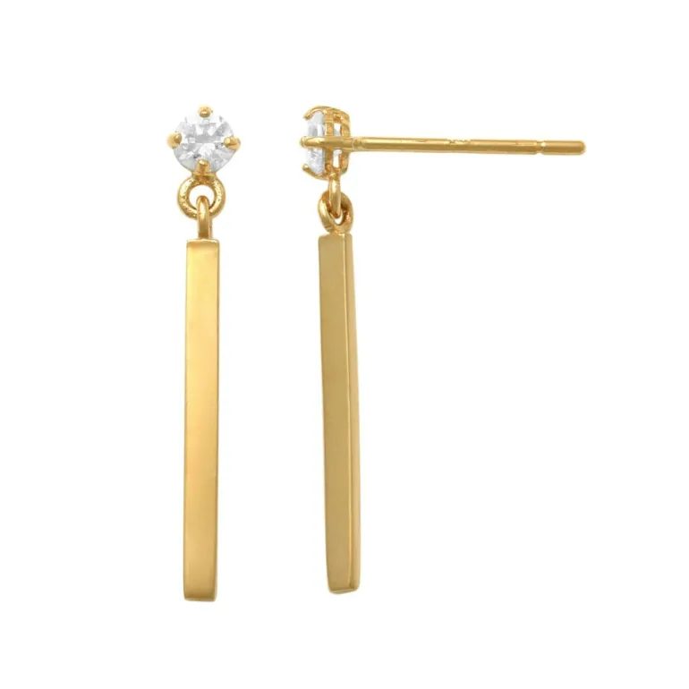 Guldörhängen Sparkling Stone 18K