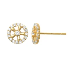 Guldörhängen Sparkling Wheel 18K