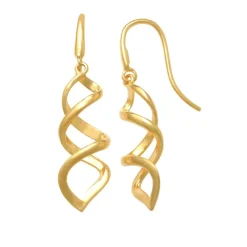 Guldörhängen Twisted 18K