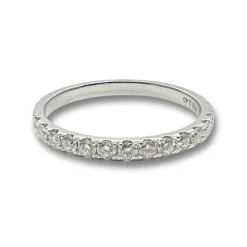 Guldring Luxury 18K Vitguld