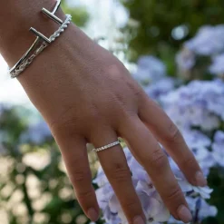 Guldring Luxury 18K Vitguld