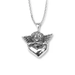 Halsband Angel Oxiderat Silver