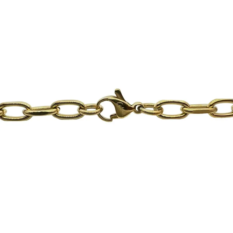 Halsband Ankar Förgyllt Stål - 6 mm