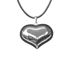 Halsband Bumpy Heart Stål