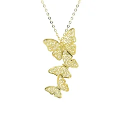 Halsband Butterflies 18K Guld