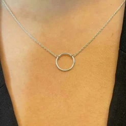 Halsband Circle Silver