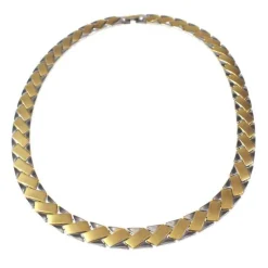 Halsband Collier Tvåfärgat Stål