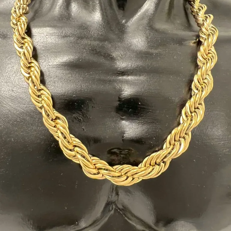 Halsband Cordell Förgyllt Stål - 10 mm