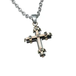 Halsband Cross Stål