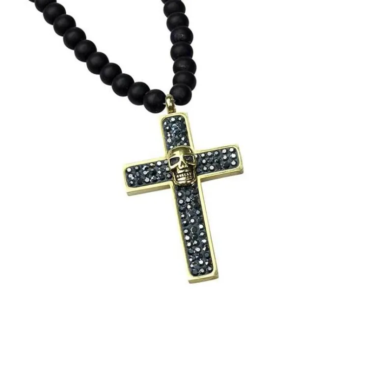 Halsband Cross Stål