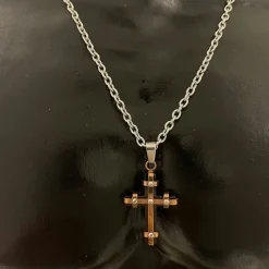 Halsband Cross Stål