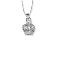 Halsband Crown Silver