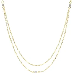 Halsband Cube 18K Bicolore Guld