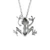 Halsband Cute Frog Silver