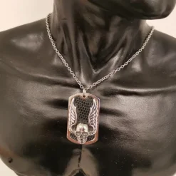 Halsband Dödskalle Stål
