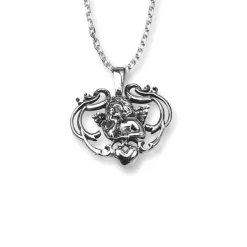 Halsband Deep Angel Rhodinerat Silver