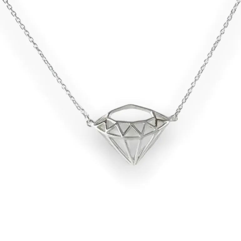Halsband Diamond Silver / Förgyllt Silver