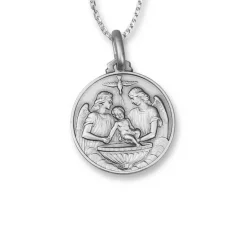 Halsband Dop Rhodinerat Silver