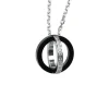 Halsband Double Rings Stål