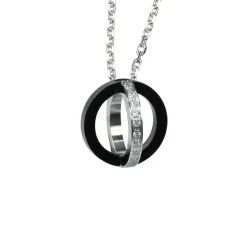 Halsband Double Rings Stål