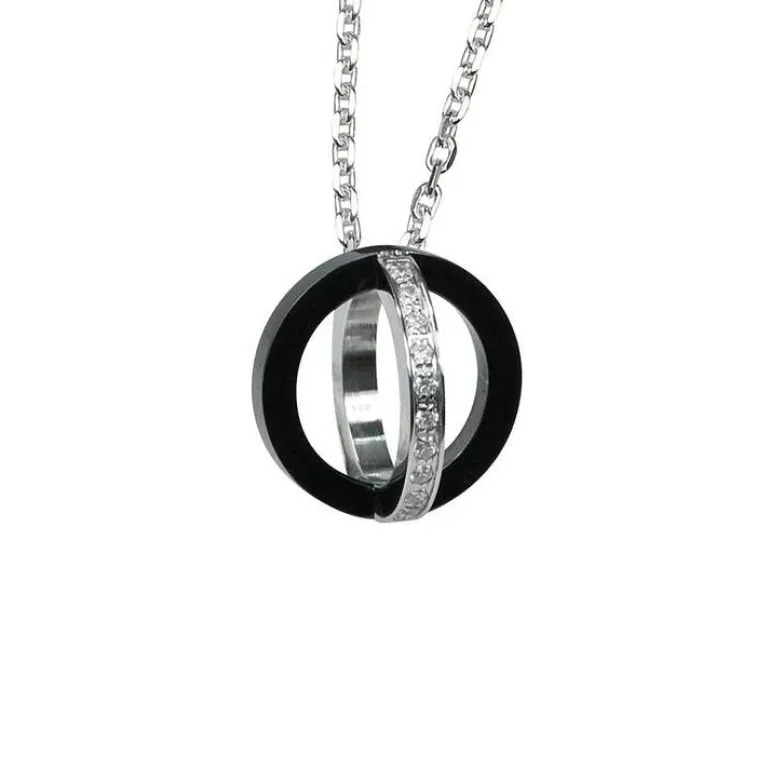 Halsband Double Rings Stål