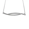 Halsband Double Rod Rhodinerat Sterlingsilver