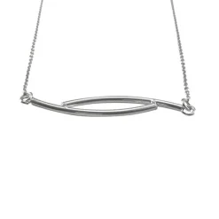 Halsband Double Rod Rhodinerat Sterlingsilver
