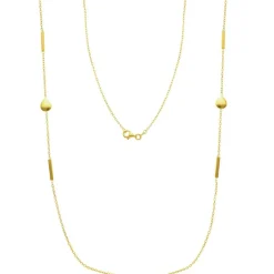 Halsband Drops & Lines 18K Guld
