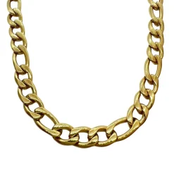 Halsband Figaro Förgyllt Stål - 11 mm