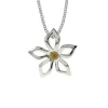 Halsband Flower Silver