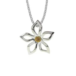 Halsband Flower Silver