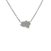 Halsband Fyrklöver Rhodinerat Silver