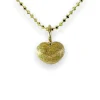 Halsband Gold Heart Borstat Silver