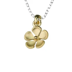 Halsband Golden Flower Förgyllt Silver