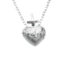 Halsband Heart & Cross Silver